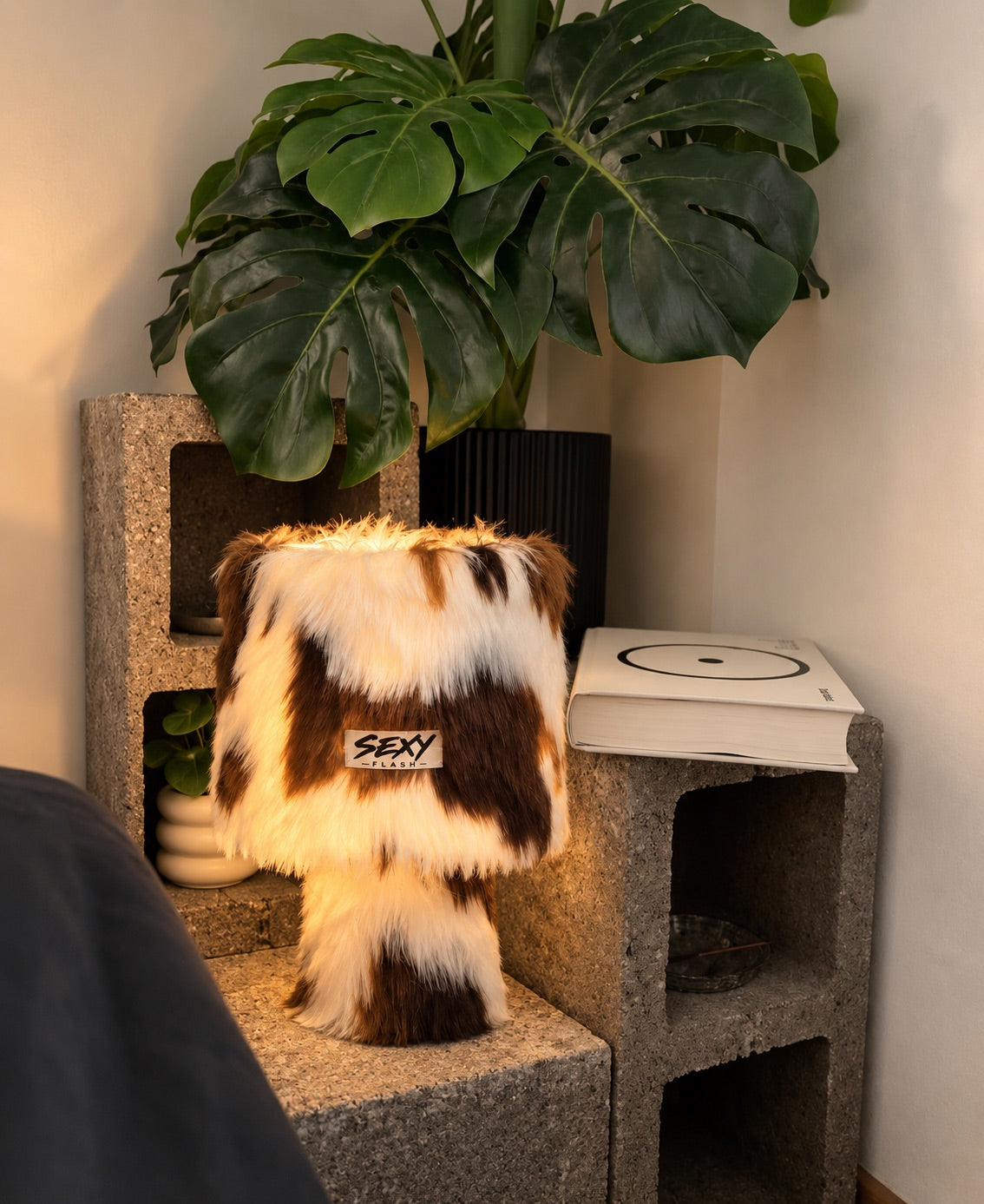 Cow Print Faux Fur